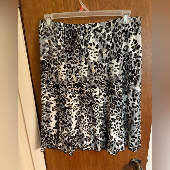 NWT Karen Kane size 1X elastic waist Wild Thing Paneled Shirt Retail $114 - Picture 2 of 16